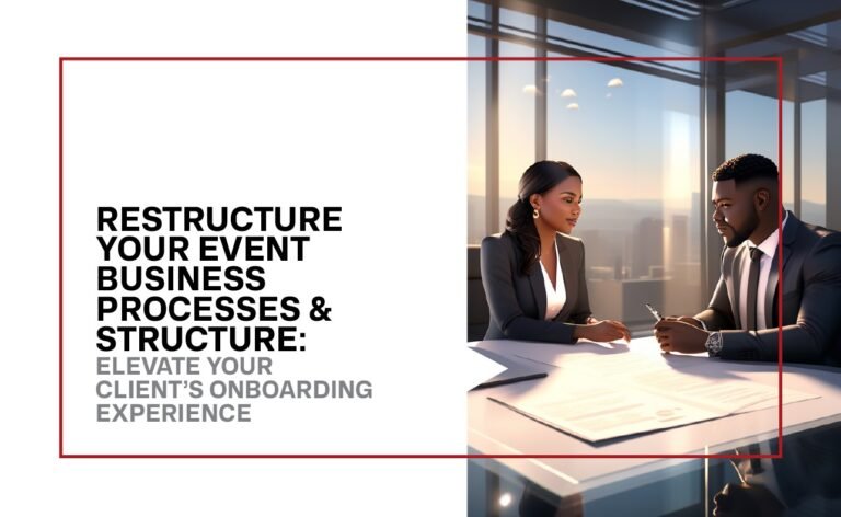 Restructure your Event Business Processes & Structure : Elevate your Client’s Onboarding Experience
